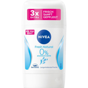 Sáp khử mùi NIVEA Fresh Natural 0% Aluminum, 50ml