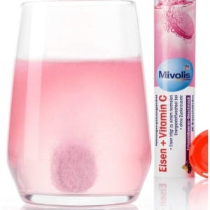 Viên Sủi Mivolis Sắt + Vitamin C, 20 Viên